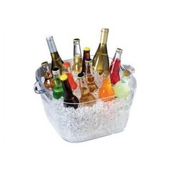 Large Square Party Tub Gatherings & Events Fast Shipping 4.35 lbs New