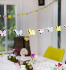 16ft 3D Butterfly Garland Bunting for Afternoon Tea, Weddings, Kids Birthdays,
