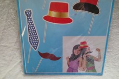 Photo Props 7 Pieces Accessories Mustache Hat Bow Cute New