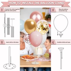 303 Pcs Baby Shower Decorations for Girls – Pink Rose Gold Floral Set, Banner, B