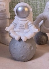 3 Pcs Astronaut Cake Topper Set Space Theme Spaceman Figurines Birthday Decor