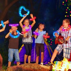 6PCS Glow Glasses & Light Up Pop Tubes Party Favors LED Bracelets Necklaces Fun