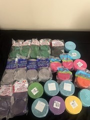 PARTY CREPÉ PAPER STREAMERS LOT MIXED COLORS NEW