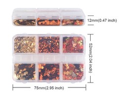 2000 PCS Maple Leaves Fall Party Table Decoration Scatter Foil Confetti Orange
