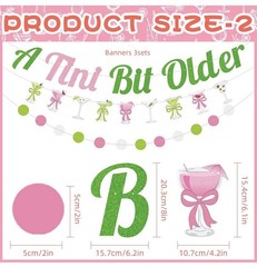 A Tini Bit Older Birthday Party Decorations, Martini Themed Banner/hanging, #60