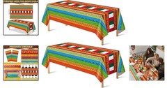 Vibrant Mexican Plastic Tablecloths for Cinco De Mayo & Fiesta Parties – 2 Pack