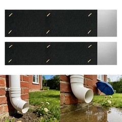 Compact Gutter Noise Reducer Insert for Standard Pipe Connections 2 Pack