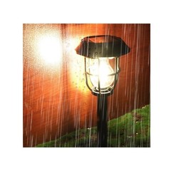 Solar Ground Stake Light for Outdoor Camping Wall Mount Warm White LED IP55