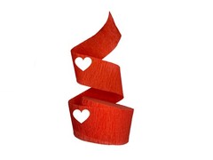 Red Gold Metallic Crepe Paper Streamers USAMade Birthday Party Decoration