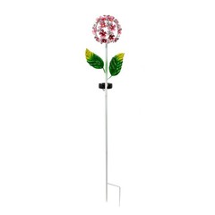 Solar Powered Garden Stake Light Hydrangea Flower Design Iron