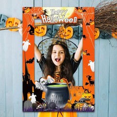 Generic Halloween Photo Booth Props 31 PCS Yellow Cartoon Paper Party