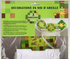 Army Camo Birthday Party Honeycomb Decorations Hanging, 3 Pc, Military Soldier