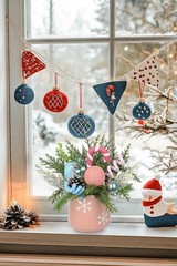 Christmas Centerpieces for Tables, Small Christmas Table Arrangements with Ce…