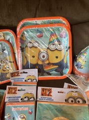 Despicable Me 2 Party Decorations Hats/Napkins/Plates/Invitations/Loot Bags/Cups