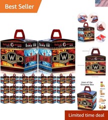 Wrestling Party Favor Boxes Goodie Bags Gift Boxes for Birthday Decorations