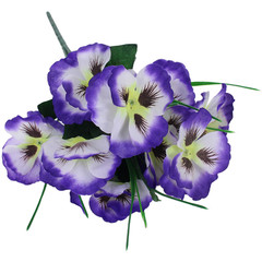 Silk Pansy Artificial Flowers for Living Room Bedroom Office Decoration