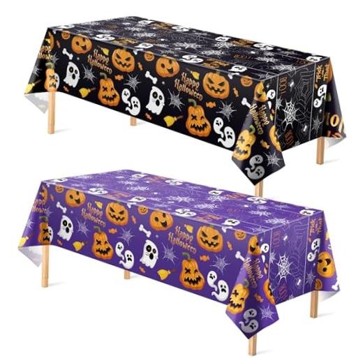 OHOME Decorations – Disposable Plastic Tablecloth | Party Decorations Halloween