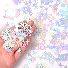 Birthday Confetti Table Decorations Glitter Metallic Colorful Party DIY Crafts