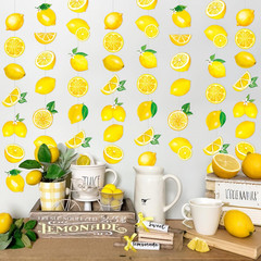 8Pcs Lemon Hanging Garlands Yellow Lemon Birthday Party Decorations Lemonade The