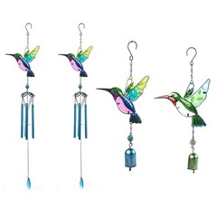 1Pcs Memorial Wind Chimes Funny Windchimes Relaxing Metal Glass-painted Tube