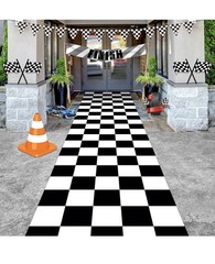 Fabbay 2 Pcs 10ft Running Racer Party Decoration Long Racetrack Floor Race