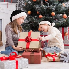 Santa Hat, Santa Hat for Kids, Unisex Velvet Comfort Black Christmas Hats Ext…