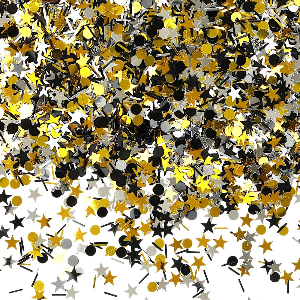 3,000 PCS Bulk Foil Confetti, 9 Oz, Happy New Years, Graduation, Wedding