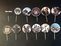 COD Military Cupcake Cake Topper happy birthday party supplies decoration theme