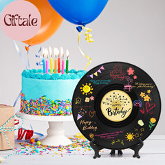Sweet 16 Party Decorations Vinyl Record 11.8″X11.8″, 16Th Birthday Decorations,