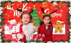 Large Merry Christmas Party Decoration Backdrop Xmas Backgrounds for Photo Props