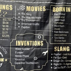 Born in 1973 Banner Flag Black Gold 42 X 72 Inches New