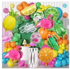 Hawaiian Tropical Party Decoration Balloons Flamingo Pineapple Coconut Tree
