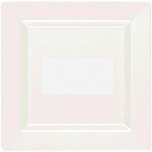 Amscan Premium Plastic Square Plates, One Size, Multicolor