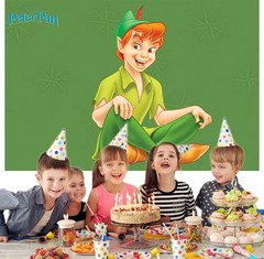 Peter Pan Party Supplies Backdrop Banner Background Vinyl Birthday Gift