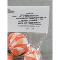 Greenbrier International Mini Pumpkins Fall Decor Gingham Flocked 15pc 3 Packs