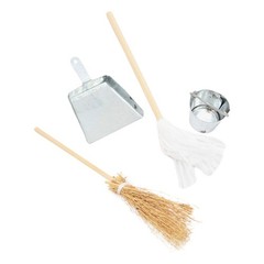 Dollhouse Accessories Mini Cleaning Tools Assorted Color 1Set