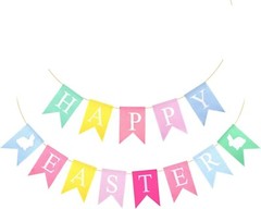 USA Happy Easter Garland Hanging Banners Party Supplies Wall Decorations Signs