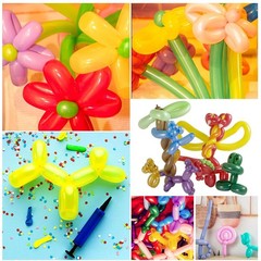 260 Balloons, 100 PCS Clear Long Balloons, Twisting Animal Balloon Clear Long…