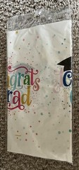 Plastic Graduation Tablecovers Multicolor 54In. X 102In. (Set Of 2) BNIP Sealed