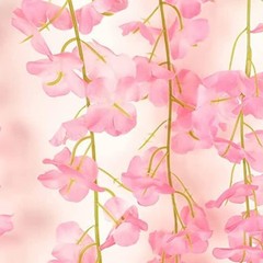 40 Pack Artificial Wisteria Vine Garland, 3.75 Feet Silk Strings, Fake Hanging