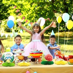 10 Pieces Bugs Party Decorations Kit Including 7 Bug Print Table Honeycomb Ce…