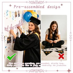 Class of 2026 Graduation Decrations for Girls, Pre-Strung She Believed She Co…