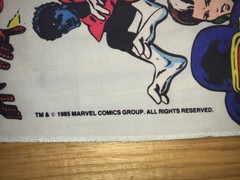 Vintage Marvel Comics Group FLAG Wall Decoration Banner Backdrop 1985