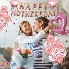 Mother’s Day Pink Balloon Pack with Rose Gold Accents