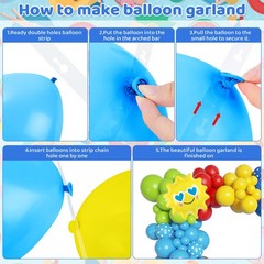 159PCS Summer Pool Beach Party Decorations Splash Tropical Balloon Garland Ar…