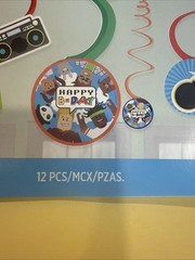 Party Town Swirl Decorations New 12pcs/ Pack