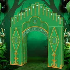 Bucherry 7 Pcs Emerald Cardboard Castle Green Wizard Playhouse Large Wizard P…