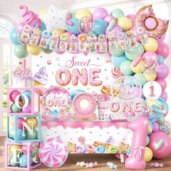 First Birthday «Sweet One» Party Decorations Set NEW