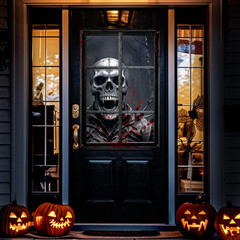 Halloween Decorations 2-Pack Blood Skeletons Window Decor, 32 X 47 Inch | Party