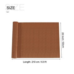 Crepe Paper Roll 6.9 Ft Long 20 Inch Wide Red Brown Wedding Festivals Decor